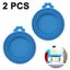 2pcs Pet Food Can Lids, Silicone Can Covers For Dog Cat Food, Universal Size Carousel 1