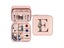 E Initial Letter Travel Jewelry Box Jewelry Case Jewelry Organiser with Mirror Carousel 1