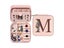 M Initial Letter Travel Jewelry Box Jewelry Case Jewelry Organiser with Mirror Carousel 1