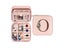 O Initial Letter Travel Jewelry Box Jewelry Case Jewelry Organiser with Mirror Carousel 1