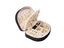 Portable Double Layer Jewelry Box PU Leather Jewelry Storage Case - Black Carousel 3