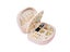 Portable Double Layer Jewelry Box PU Leather Jewelry Storage Case - Pink Carousel 3