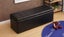 Ottoman Storage Foot Stool Box black PU 100x40x42CM Carousel 1
