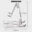Foldable Portable 3-in-1 Tablet and Phone Holder for Table and Desktop Carousel 7