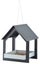 Esschert Design: Hanging Bird Table - Dark Grey / White Carousel 1