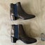 Neo Metallic Copper Crackle Leather Heeled Ankle Boots Size 38 Carousel 3