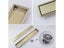 Brush Gold Floor Drain 304 SUS Floor Conceal Drain Long Linear Drainage Channel Carousel 4