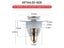 Universal Sink Drain Stopper Stainless Steel Pop-Up Bounce Core Basin Drain Carousel 7
