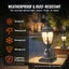 New Dusk to Dawn Outdoor Lamp Post Light Fixture 400 mm Pole or Pier Mount Carousel 3