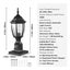 New Dusk to Dawn Outdoor Lamp Post Light Fixture 400 mm Pole or Pier Mount Carousel 7