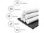 93cm Flexible Door Bottom Sealing Strip Stopper SoundProof Gasket Weatherstrip Carousel 4
