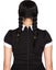 Gothic Girl Deluxe Plaited Black Wig Carousel 3