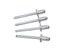 200Pcs Aluminium Blind Rivets For Furniture Assortment Kit Carousel 4
