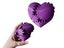 2Pcs 3D Printed Gear Ball Heart-Shaped Fidget Toy for Stress Relaxing Purple Carousel 3