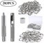 Grommet Eyelets Kit, 100 Sets Eyelets 10mm Eyelets, Tarpaulin Repair Kit, With 3 Carousel 1