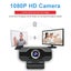 Webcam with Microphone, 1080p Live Broadcast Camera with Privacy Cover Carousel 4