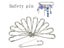 25PCS Stainless Steel Big Blanket Safety Pin For Wedding Bouquet Brooch Carousel 2