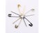 100 Pieces Box 20mm Garment Metal Safety Pins Golden Black Silver Grey Bronze Carousel 7