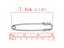 1Pack Silver Color Metal Safety Pins Stitch Holders Brooch Craft Findings DIY Carousel 4