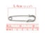 1Pack Silver Color Metal Safety Pins Stitch Holders Brooch Craft Findings DIY Carousel 5