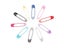 50pcs Colorful Safety Pins DIY Sewing Tools Stainless Steel Needles Small Carousel 2