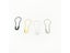 100pcs 200pc*21mm Metal Iron Gourd Pin Safety Pins Clothing Tag Pins Bulb Carousel 8