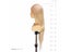 Mannequin-Head 60CM 24'' Human Hair Light Blond Competition Head Hairdressing Carousel 3