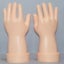 2Pcs Yellow Female Hands Mannequin Nail Jewelry Showcase Watch Ring Bracelet Carousel 1