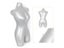 PVC Inflatable Female Full Body Mannequin For Clothing Display Carousel 6