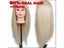 68cm 85% Blonde Human Hair Female Mannequin Hairdressing Doll Styling Training Carousel 2