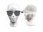 Female Head Model Mannequin For Hat Display Polystyrene Foam Carousel 2