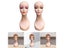 Women Wig Head Mannequin Female Manikin Display Training Model Hats Display Carousel 4