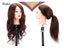 Mannequin Head Real Human Hair Training Manequin Head Hairdressing Practice Carousel 2