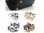 20pcs/lot Metal Feet Rivets Studs Pierced For DIY Purse Handbag Leather Crafts Carousel 3