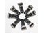 Hosiery Stocking Grips Suspender Clips Plastic Black Corset Leg Garter Belt Carousel 1