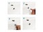 3pcs Sink Hole Round Overflow Cover Ceramic Basin Bathroom Replacement Overflow Carousel 6