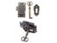 Decorative Furniture Locks Antique Iron Drawer Locks With Key Jewelry Wooden Carousel 5
