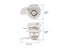 Mini Tubular Cam Cabinet Door Lock For Home Security 2 Keys Carousel 1