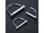 5/4/2pcs Coupler Safety Pin D-shape Steel Shaft Locking Ring Split Hitch M6 M8 Carousel 6