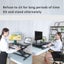 Height Adjustable desk Workspace Riser Sit Stand desk (desktop ) 950x400 mm Carousel 9