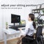 Height Adjustable desk Workspace Riser Sit Stand desk (desktop ) 950x400 mm Carousel 10