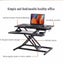 Height Adjustable desk Workspace Riser Sit Stand desk (desktop ) 950x400 mm Carousel 14
