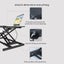 Height Adjustable desk Workspace Riser Sit Stand desk (desktop ) 950x400 mm Carousel 17