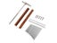 Aluminum Alloy Replacement Keys For 17 Keys Kalimba DIY Keys Bridge Tuning Carousel 2