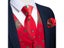 Christmas Santa Clause Red Vest For Man Family Party Clothing Elk Candy Cane Carousel 2