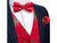Christmas Santa Clause Red Vest For Man Family Party Clothing Elk Candy Cane Carousel 5