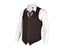 VOBOOM Men Waistcoat Coffee Suit Vest Male Herringbone Wool Blend Tweed Carousel 1