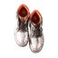 Womens Metallic Stripe Patchwork Hand-stitched Casual Sports Gold And Silver ... Carousel 4