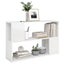 Nz Local Stock-book Cabinet Glossy Look White 100x24x63 Cm Chipboard Nbkoil Carousel 4