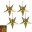 4Pcs Christmas Paper Star Lantern Lampshade 3D Paper Star Hanging Decoration for Carousel 1